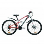 Велосипед Formula 26" BLAZE AM2 DD рама-15" St 2020 серо-красный с черным (OPS-FR-26-379)
