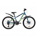 Велосипед Discovery 24" FLINT AM DD рама-13" St 2020 лазурно-желтый с черным (OPS-DIS-24-158)