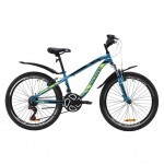 Велосипед Discovery 24" FLINT AM Vbr рама-13" St 2020 лазурно-желтый с черным (OPS-DIS-24-163)