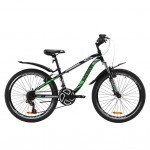 Велосипед Discovery 24" FLINT AM Vbr рама-13" St 2020 черно-зеленый (OPS-DIS-24-164)