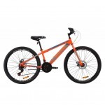 Велосипед Discovery 26" ATTACK DD рама-13" St 2020 оранжево-бирюзовый (OPS-DIS-26-296)