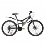 Велосипед Discovery 26" CANYON AM2 DD рама-17,5" St 2020 серо-желтый (OPS-DIS-26-235)