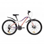 Велосипед Discovery 26" KELLY AM DD рама-13,5" St 2020 бело-фиолетовый с оранжев (OPS-DIS-26-251)