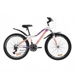 Велосипед Discovery 26" KELLY AM Vbr рама-13,5" St 2020 бело-фиолетовый с оранже (OPS-DIS-26-247)