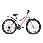Велосипед Discovery 26" KELLY AM Vbr рама-16" St 2020 бело-фиолетовый с оранжевы (OPS-DIS-26-255)