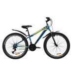 Велосипед Discovery 26" TREK AM Vbr рама-13" St 2020 малахитовый с желтым (OPS-DIS-26-265)