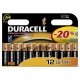 Батарейка Duracell AA лужні 12 шт. в упаковці (5000394006546 / 81551275)