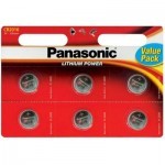 Батарейка Panasonic CR 2016 * 6 LITHIUM (CR-2016EL/6B)