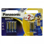 Батарейка Panasonic AAA LR03 Evolta * 6(4+2) (LR03EGE/6B2F)