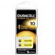 Батарейка Duracell 10 / P10 / PR70 Zinc Air (1.4V) * 6 (5007510/5011445)