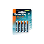 Батарейка ColorWay AA LR6 Alkaline Power (лужні) *4 blister (CW-BALR06-4BL) Батарейка ColorWay AA LR6 Alkaline Power (лужні) *4 blister (CW-BALR06-4BL)