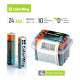 Батарейка ColorWay AAA LR03 Alkaline Power (щелочные) * 24шт plastic box (CW-BALR03-24PB)