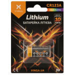 Батарейка CR123A Lithium Vinga (VJLBCR123A1) Батарейка CR123A Lithium Vinga (VJLBCR123A1)