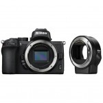 Цифровой фотоаппарат Nikon Z50 + FTZ adapter (VOA050K003) Цифровой фотоаппарат Nikon Z50 + FTZ adapter (VOA050K003)