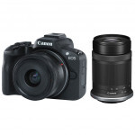 Цифровой фотоаппарат Canon EOS R50 RF-S 18-45 IS STM + RF-S 55-210 IS STM Black (5811C034)