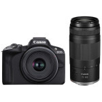 Цифровой фотоаппарат Canon EOS R50 + RF-S 18-45 IS STM + RF 75-300 Black (5811C150BA)