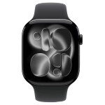 Смарт-часы Apple Watch Series 11 46mm (GPS) Jet Black Aluminum Case with Black Sport Band M/L (MEUX4)