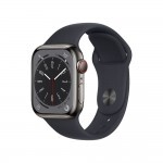 Смарт-часы Apple Watch Series 8 GPS + Cellular, 41mm Graphite Stainless Steel Case with Sport Band Midnight (MNJJ3) Смарт-часы Apple Watch Series 8 GPS + Cellular, 41mm Graphite Stainless Steel Case with Sport Band Midnight (MNJJ3)
