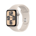 Смарт-часы Apple Watch Series SE GPS, 44mm Starlight Aluminium Case with Starlight Sport Band Size M/L (MRE53) 2023
