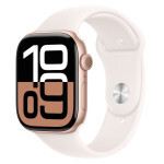 Смарт-часы Apple Watch Series 10 GPS 46мм Rose Gold Aluminium Case with Light Blush Sport Band M/L (MWWU3)