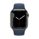 Смарт-часы Apple Watch Series 7 GPS + Cellular, 41mm Graphite Stainless Steel Case with Sport Band Abyss Blue (MKJ13, MKHJ3) Смарт-часы Apple Watch Series 7 GPS + Cellular, 41mm Graphite Stainless Steel Case with Sport Band Abyss Blue (MKJ13, MKHJ3)