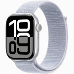 Смарт-часы Apple Watch Series 10 GPS 42мм Silver Aluminium Case with Cloud Blue Sport Loop (MWWD3)